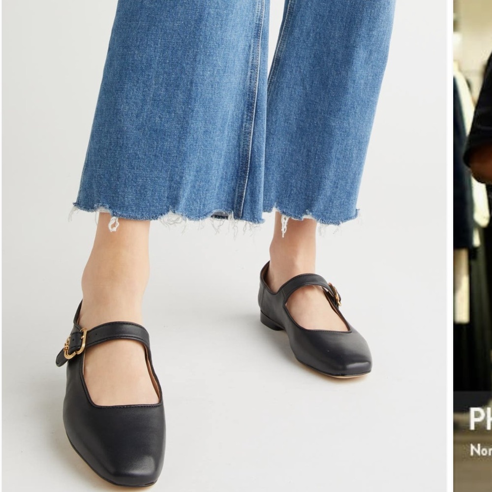 Sam Edelman Black Mary Jane Flats